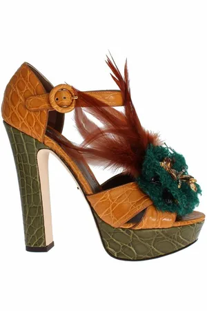 Dolce & Gabbana Kristallen Sandalen Met Plateauzolen