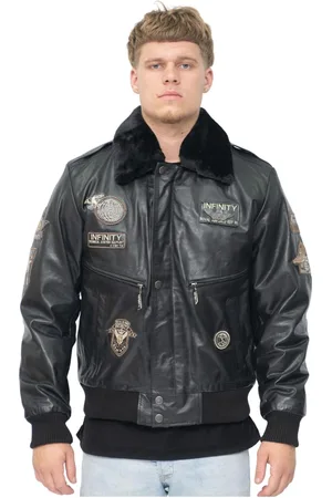 Infinity Heren leren US Air Force bomberjack-Wellington