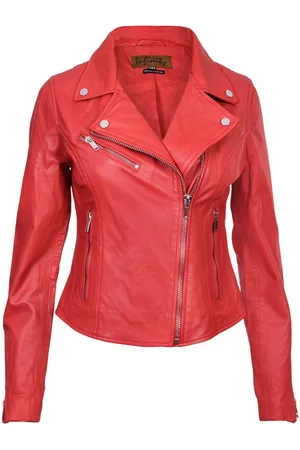 Infinity Dames klassiek leren Brando bikerjack-Loughton