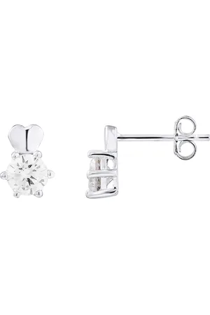 LOVA Solitaire oorbellen harten, zirkoniumoxide en 925 - fiaden