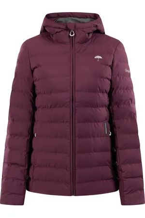 Schmuddelwedda Gewatteerd winterjack Dames Aubergine-271