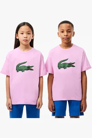 Lacoste Kinder Juniors T-shirt in katoen met grafische print in