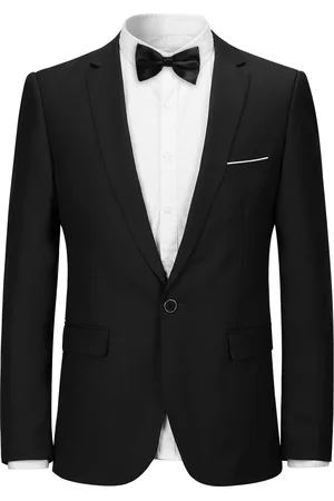 Allthemen Zwarte stijlvolle blazer Casual blazer met één knop