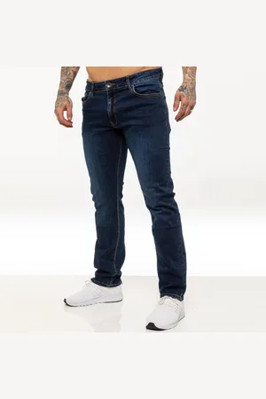 Enzo Kruze Stretchjeans met rechte pijpen voor heren