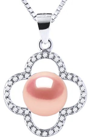 Diadema Clover Ketting Zoetwaterparel 9-10 mm 925