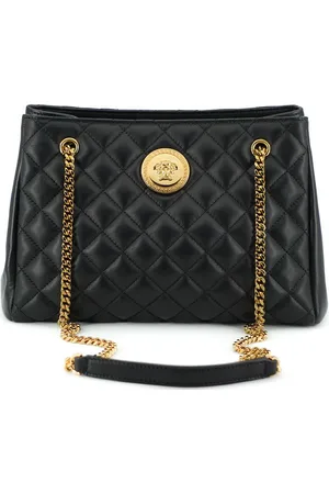 VERSACE Gewatteerde Nappaleer Medusa Tote Handtas