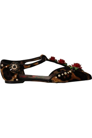 Dolce & Gabbana Ballerina-sandalen Met Luipaardprint