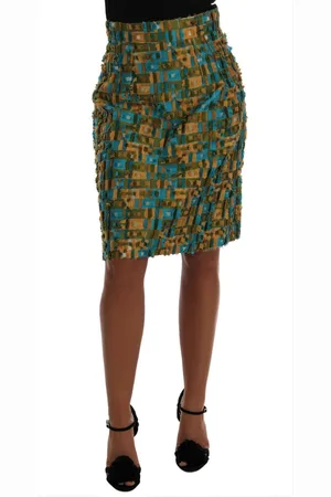 Dolce & Gabbana Jacquard Kokerrok Met Hoge Taille