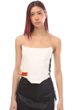 Heron Preston Dames Flaming Skull Corset Top in
