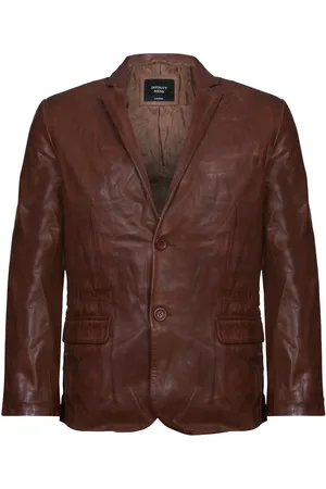 Infinity Jas Leren Blazer Zachte Italiaanse getailleerde jas