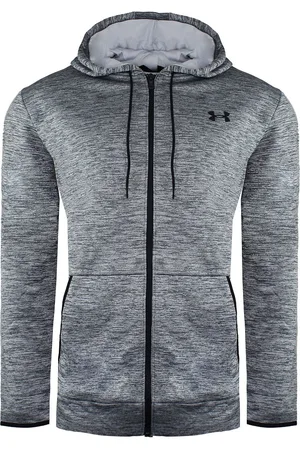 Under Armour Lange Mouw Zip Up Heren Fleece Hooded Track Jacket 1357110 014
