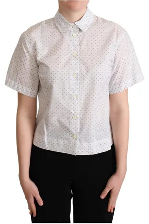 Dolce & Gabbana Polka Dots Kraag Blouse Shirt