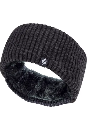 Heat Holders Dames fleece gevoerde thermo oorwarmer hoofdband - Geribbeld
