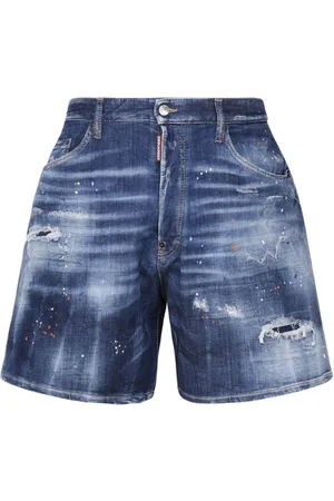 Dsquared2 Boxerfit blauwe denimshort