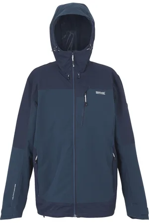 Regatta Heren Highton IV Stretch Waterdichte Jas (Moonlight Denim/Navy)