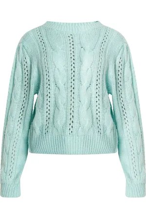 myMo Gebreide trui Dames aqua
