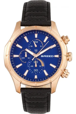 Breed Lacroix chronograaf horloge met leren band