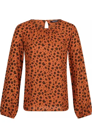 Regatta Dames/Dames Hadria Dierenprint Blouse (Koperen amandel)