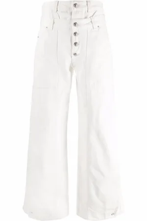 Diesel D-Laly-SP witte flare-fit jeans