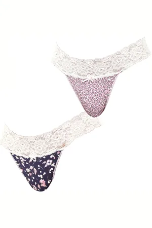 Janira Set van 2 Coquettes Katoenen Strings JPT1 voor dames