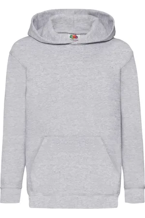 Fruit Of The Loom Kinder Unisex Sweatshirt Met Capuchon / Hoodie (Heater )