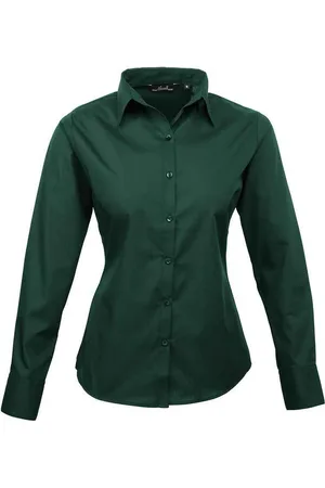 Premier Dames/Dames Shirt Met Lange Mouwen (Fles )