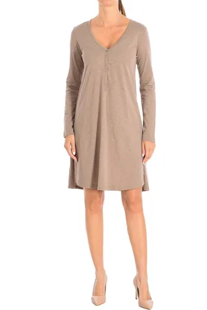 Benetton Jurk met lange mouwen 3BCJV7044 vrouw
