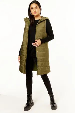 Gini London Longline opgevuld met capuchongilet
