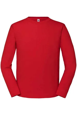 Fruit Of The Loom Heren Iconic T-shirt met lange mouwen