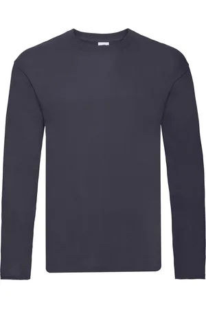 Fruit Of The Loom Heren R T-Shirt met lange mouwen (Deep Navy)