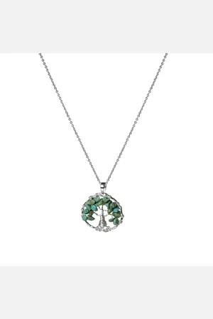 Luxenter Luxeketting, budleia van metaallegering en natuurlijke turkoois gerhodineerd