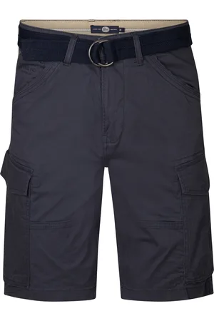 Petrol Industries Heren Cargo Short met Riem Gulf Shores - Grijs