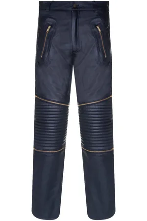 Infinity Heren leren jeans met ritssluiting Ancona