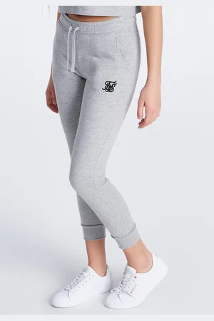 SikSilk Juniors Essentials Cuffed Joggers voor meisjes in Marl