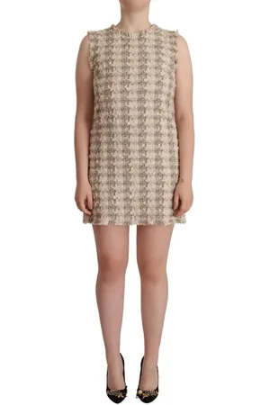 Dolce & Gabbana Geruite Mouwloze Mini-shiftjurk