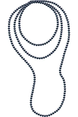 Diadema OPERA ketting kralen zoetwater 6-7mm Black lengte 160 cm