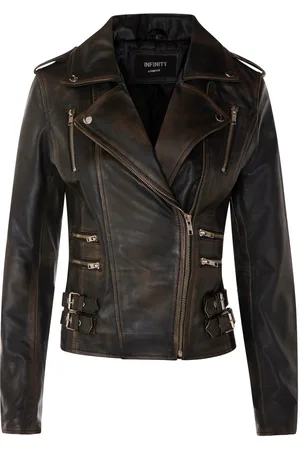 Infinity Dames leren Brando bikerjack-Loddon