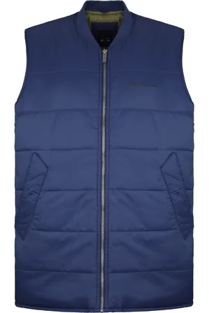 Ben Sherman Gewatteerd Heren Navy Gilet
