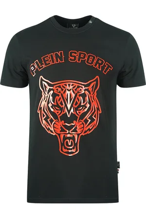 Philipp Plein Philipp Rood Stencil Tiger Logo T-shirt