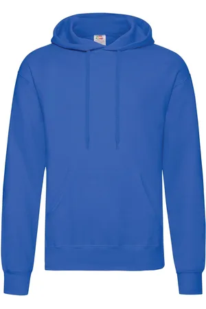 Fruit Of The Loom Unisex Volwassenen Klassiek Sweatshirt met capuchon (Koningsblauw)
