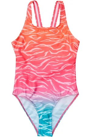 Regatta Meisjes Katrisse Ombre One Piece Zwempak (Satsuma)