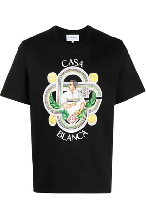 Casablanca T-shirt met Le Joueur-print in