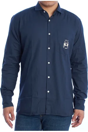 La Martina Oxford overhemd met lange mouwen YMC008-OX077 Heren