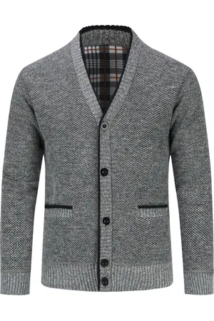 Allthemen Herenvest met opstaande kraag met twee zakken en knopen voor de winter