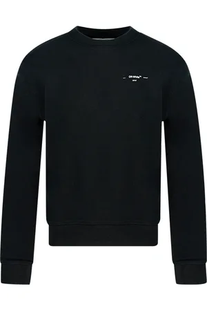 OFF-WHITE Gebroken wit slank sweatshirt met logo