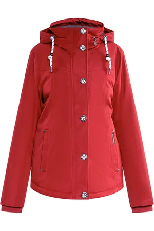 Schmuddelwedda Gewatteerd winterjack Dames donkerrood