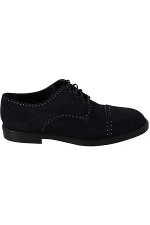 Dolce & Gabbana Prachtige Suede Derbyschoenen Met Studs