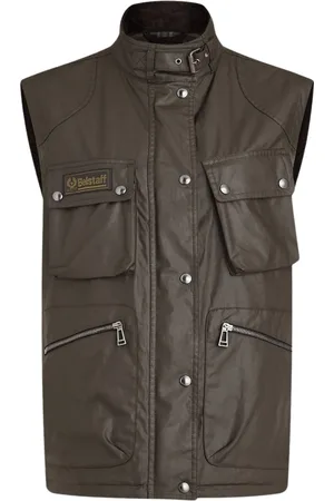 Belstaff Waxed Edition donkergroen giletjack