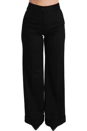 Dolce & Gabbana Wijd uitlopende kasjmier broek