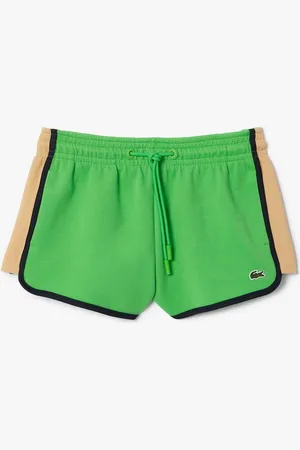 Lacoste Dames Contrast Panel Piqué Korte Broek in